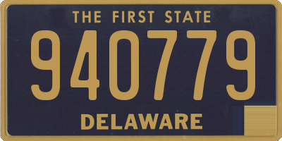 DE license plate 940779