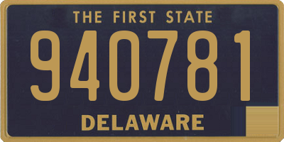 DE license plate 940781