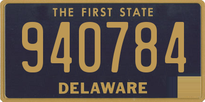 DE license plate 940784