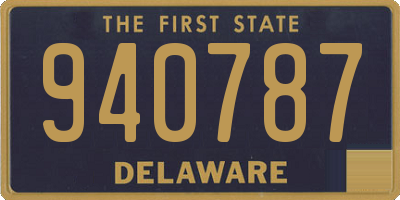 DE license plate 940787