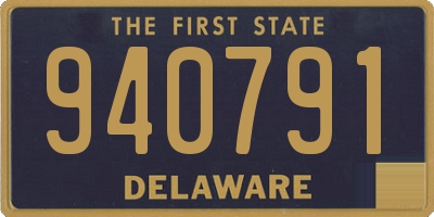 DE license plate 940791