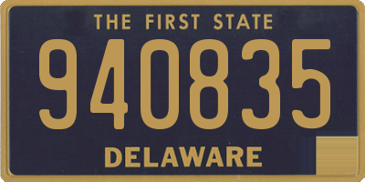 DE license plate 940835