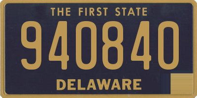 DE license plate 940840