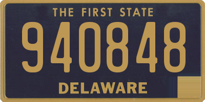 DE license plate 940848