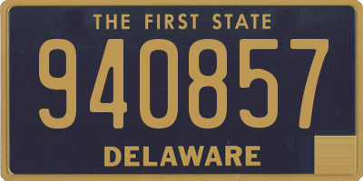 DE license plate 940857