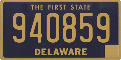 DE license plate 940859