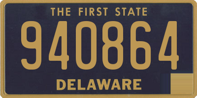 DE license plate 940864