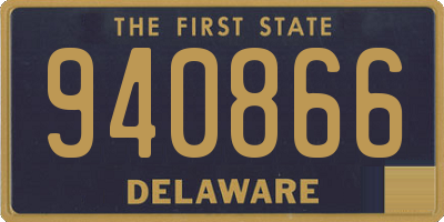 DE license plate 940866