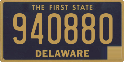 DE license plate 940880