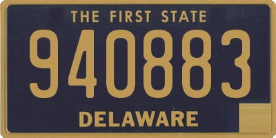 DE license plate 940883
