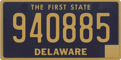 DE license plate 940885