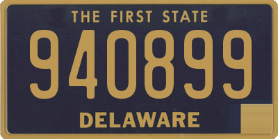DE license plate 940899