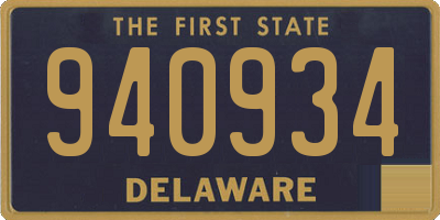 DE license plate 940934