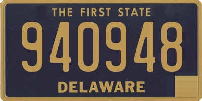 DE license plate 940948