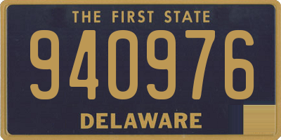 DE license plate 940976