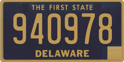 DE license plate 940978