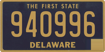DE license plate 940996