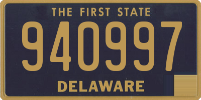 DE license plate 940997