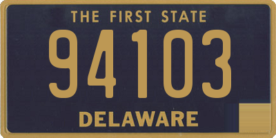 DE license plate 94103