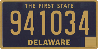DE license plate 941034