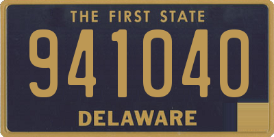DE license plate 941040