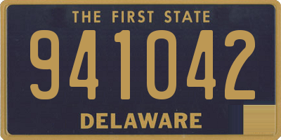 DE license plate 941042