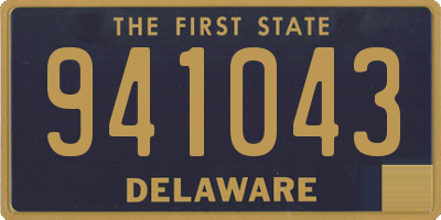 DE license plate 941043