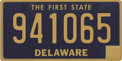 DE license plate 941065