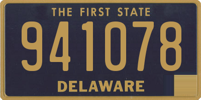 DE license plate 941078