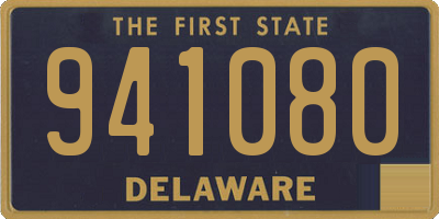 DE license plate 941080