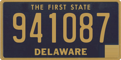 DE license plate 941087