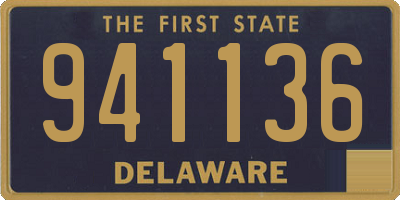DE license plate 941136