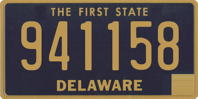 DE license plate 941158