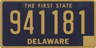 DE license plate 941181
