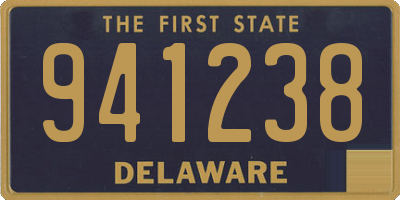 DE license plate 941238