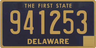 DE license plate 941253
