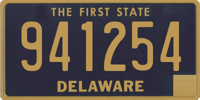 DE license plate 941254