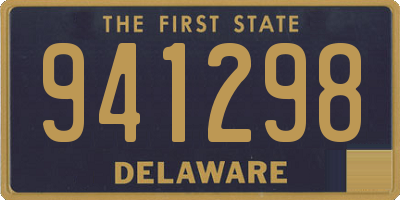 DE license plate 941298