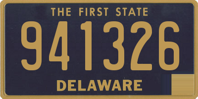 DE license plate 941326