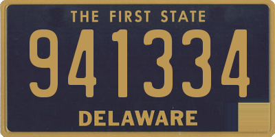 DE license plate 941334