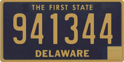 DE license plate 941344