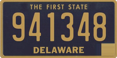 DE license plate 941348