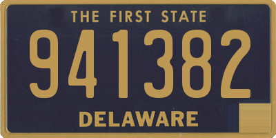 DE license plate 941382