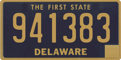 DE license plate 941383