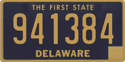 DE license plate 941384