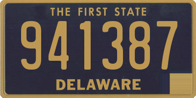 DE license plate 941387