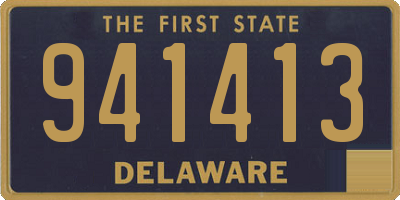 DE license plate 941413