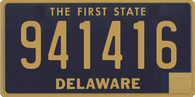 DE license plate 941416