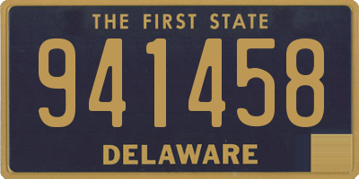 DE license plate 941458