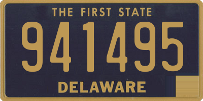 DE license plate 941495